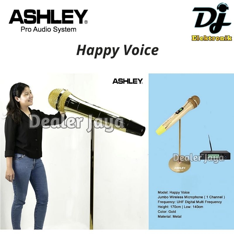 Mic Wireless Ashley HAPPY VOICE - Jumbo