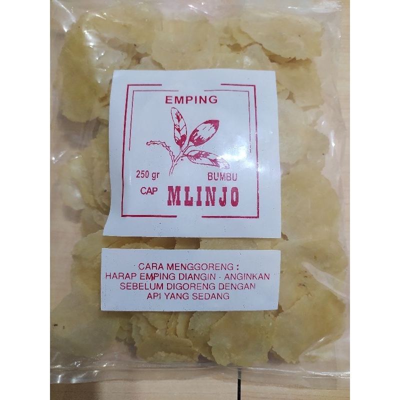 

Emping Manis Tipis Mentah Cap MLINJO