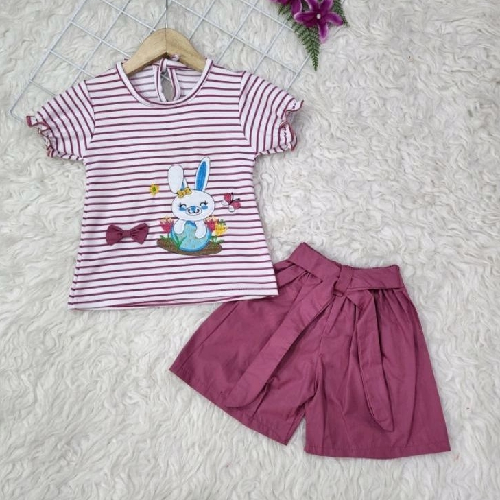 Baju anak perempuan Set Celana Rabbit