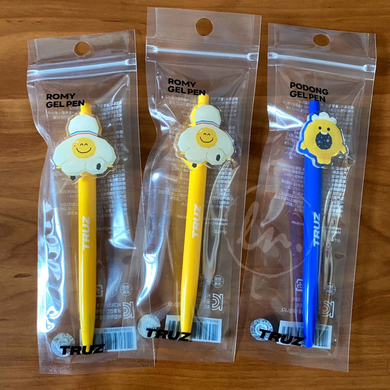 [READY] OFFICIAL TRUZ LINE FRIENDS GEL PEN ROMY PODONG TREASURE MD