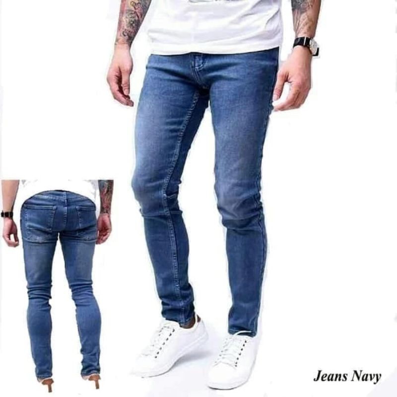 Celana  Jeans Panjang Pria Slim fit Stretch skinny