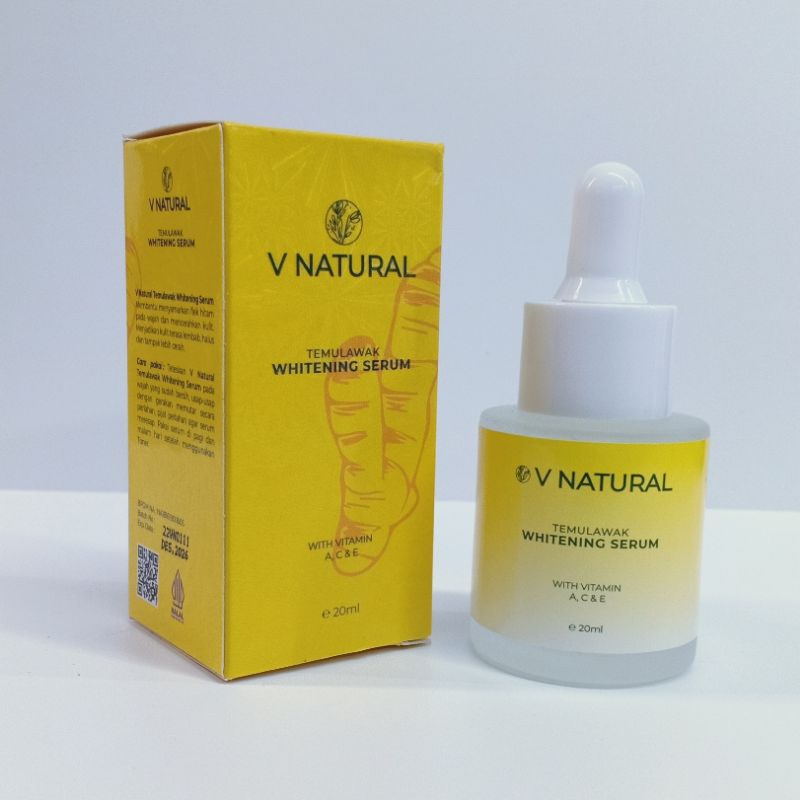 Serum V Natural Temulawak 20ml - Kemasan Baru