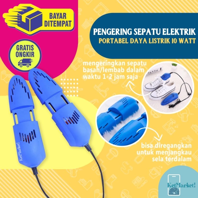 ELECTRIC SHOES DRYER - Alat Pengering Sepatu Daya Listrik 10 watt Mengeringkan Sandal Instan Selop A