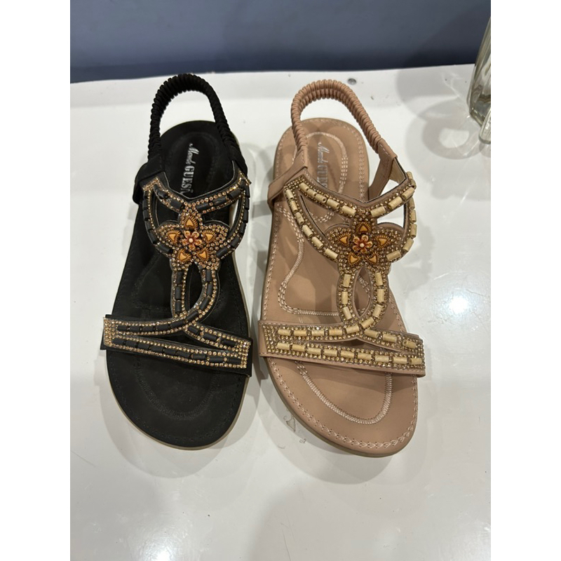 Sandal Tali Flat Wanita Impor Korea