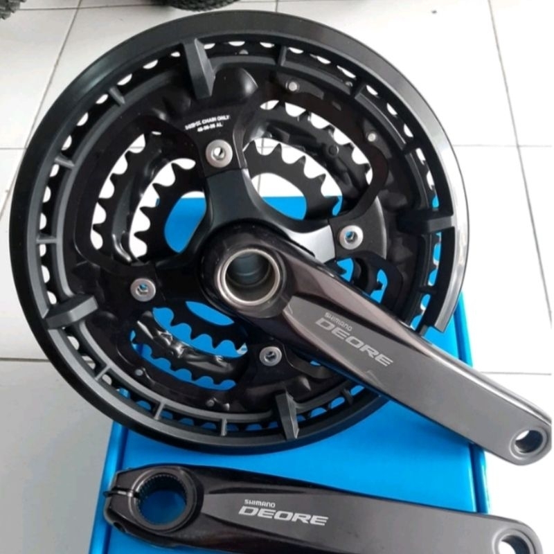 Crank Deore T-6010 Hollowtech II 3 speed 48-36-26t | crankset chainwheel arm 170 mm