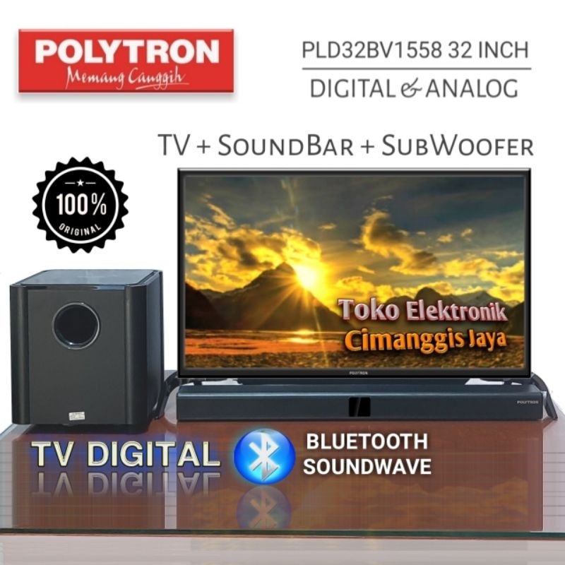 TV POLYTRON LED 32 INCH CINEMAX SOUNDBAR