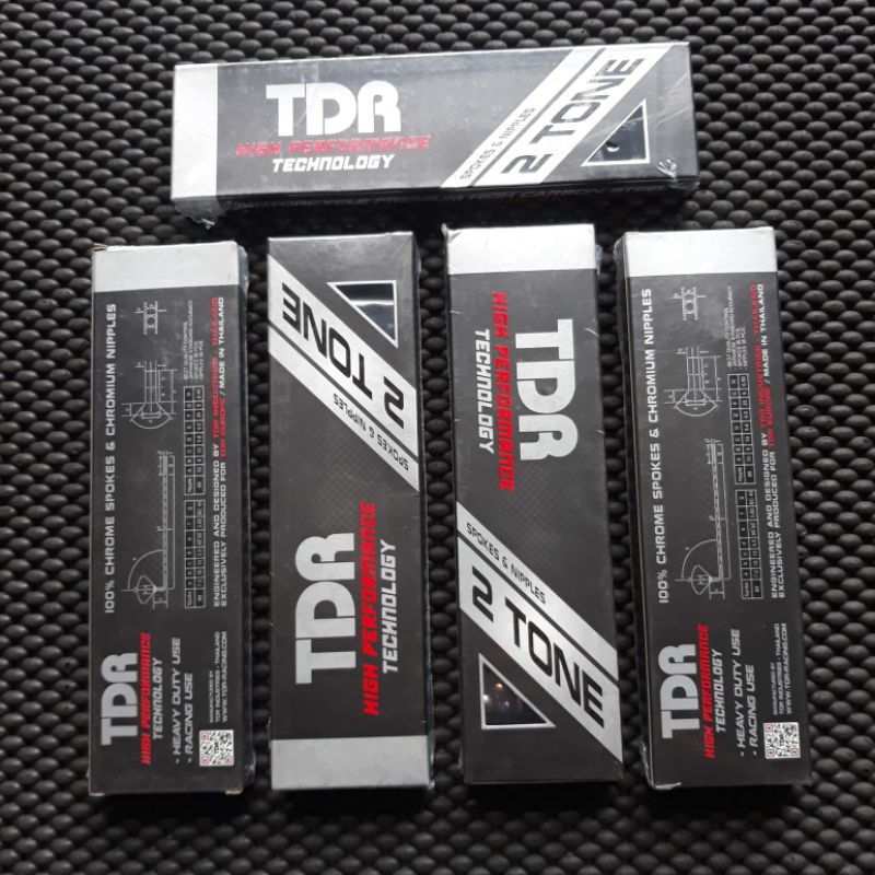 Jari-jari Ruji Spoke Set TDR 2tone 2 tone Blue/Silver Original TDR