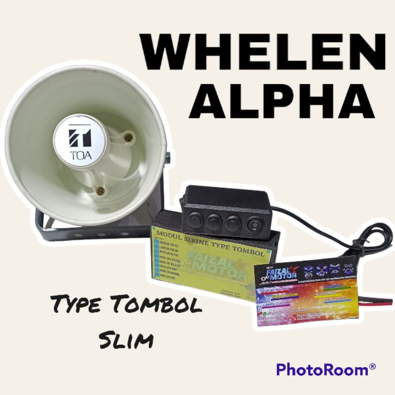 SIRINE SATU PAKET WHELEN ALPHA+SPIKER TOA CUSTOM