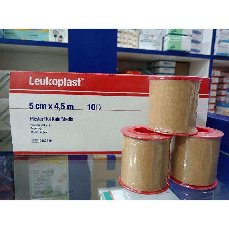 LEUKOPLAST PLESTER KAIN 5cm x 4,5m/harga per rol