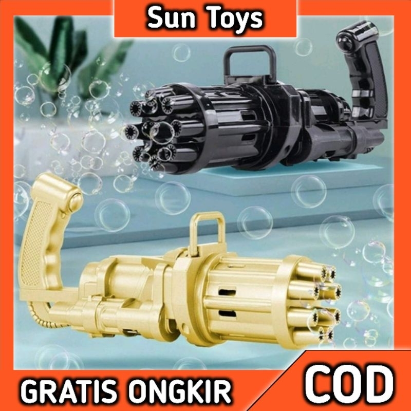 Mainan bubble gatling gun FU-1145 / bubble blower machine / mainan mesin