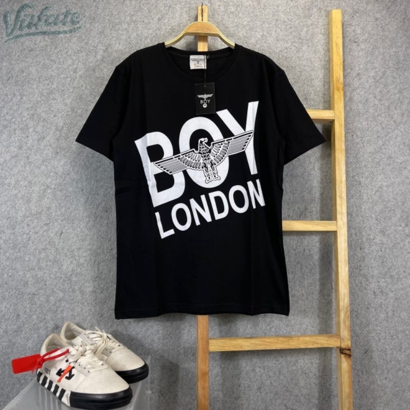 KAOS T-SHIRT BOY LONDON HITAM GOLD AUTHENTIC FULLTAG &amp; LEBEL