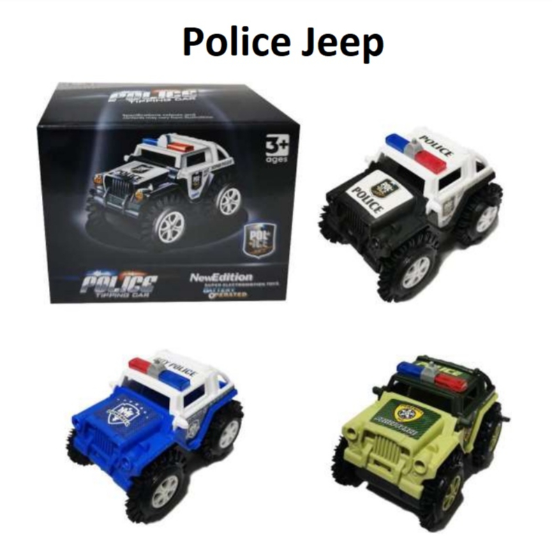 Mainan Jeep Police Logo - Mainan Mobil Off-Road Polisi CBKS BS