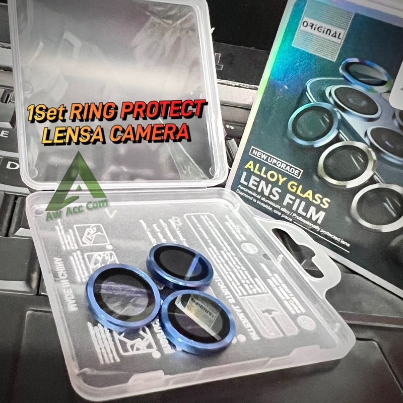 (1SET 3pcs) Titanium Lens Protector Glass Camera iPhone 12 PRO MAX Anti Gores Pelindung Kamera