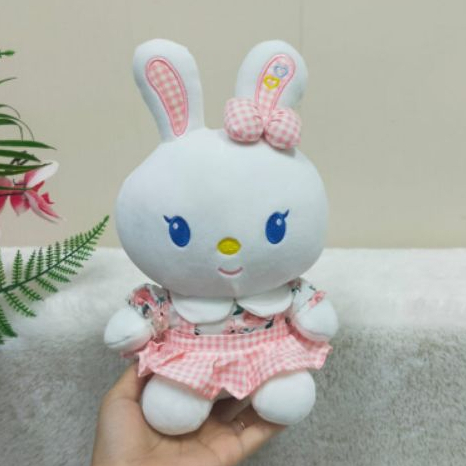 Boneka Kelinci Baju Size 8&quot;/26cm/boneka rabbit/boneka animal/boneka anak lucu