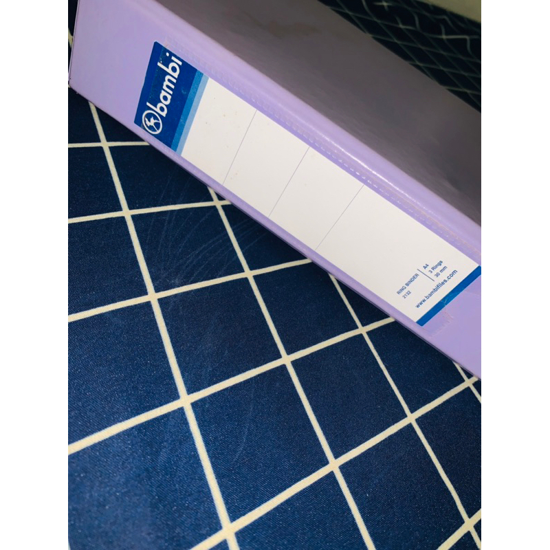 (BOOKED) PRELOVED BAMBI FILE/BINDER A4 LILAC