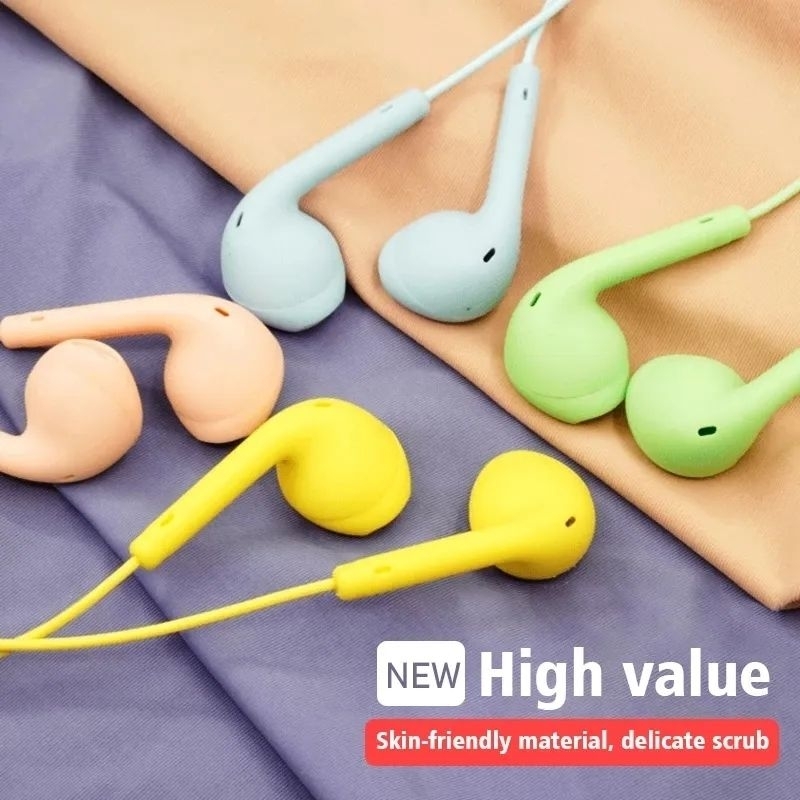HEADSET MACARON U19 HANDSFREE U19 MACARON HIFI EXTRA BASS