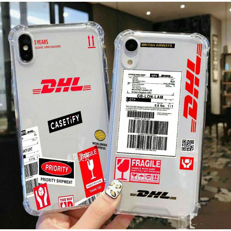 Casing Motif DHL Redmi S2 X3 M3 8A 7A 6A 5A 4A 9A 9C Note 10 9 8 7 6 5 silikon Tpu