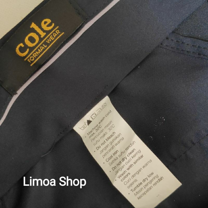 Celana Pria Formal COLE Navy Sliimfit CL 34