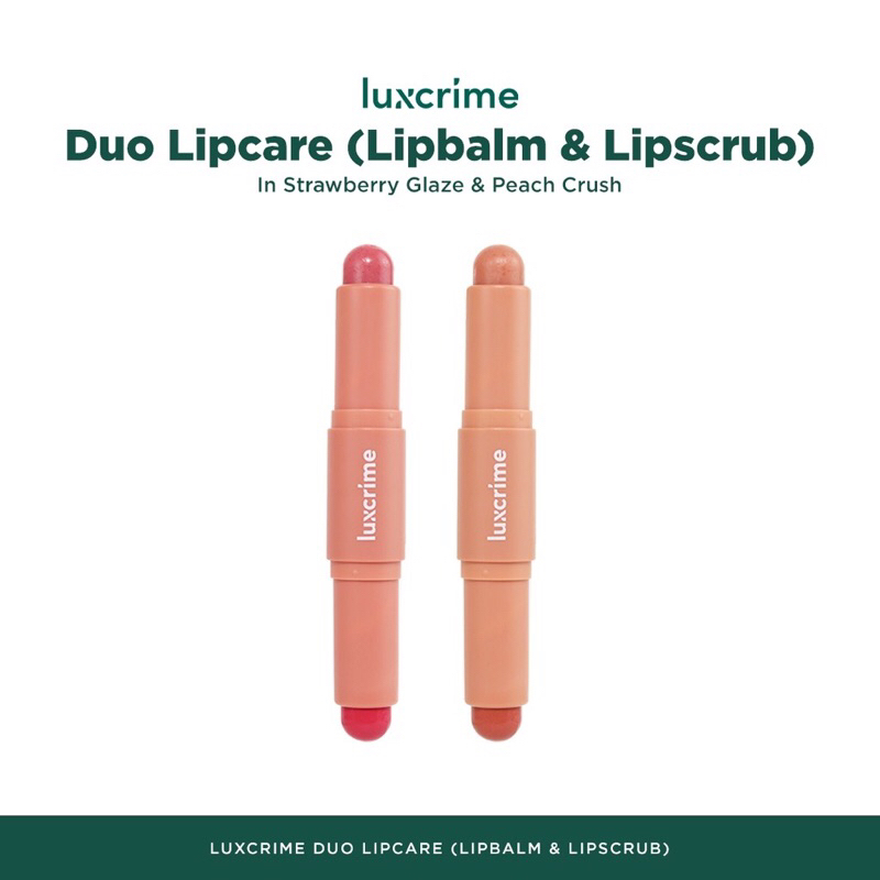 Luxcrime Duo Lip Care | Lip Balm | Lip Scrub