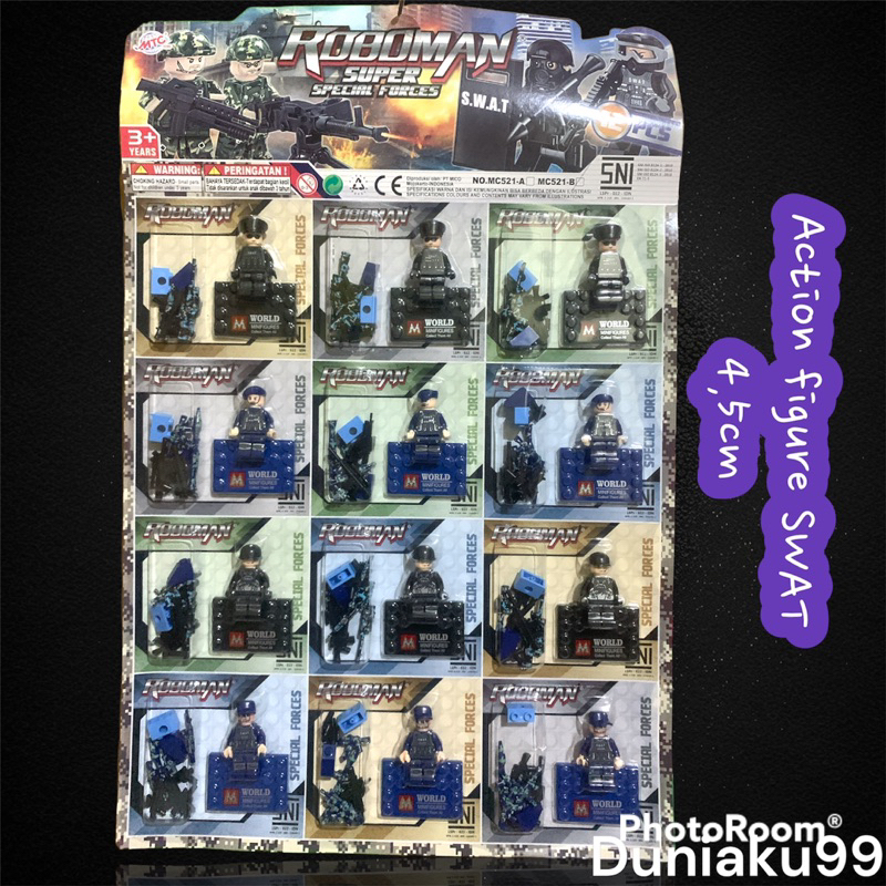 minifigure bricks tentara SWAT / mainan anak murah / mainan edukasi anak