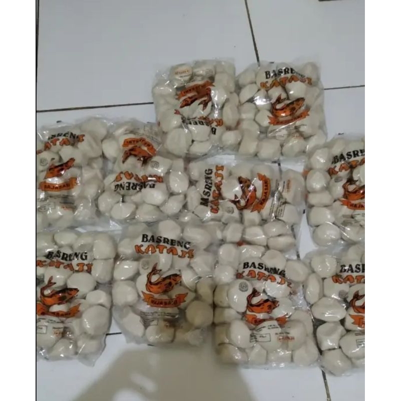 

1paket isi 10pack baso goreng mentah kataji 1pack isi 25butir