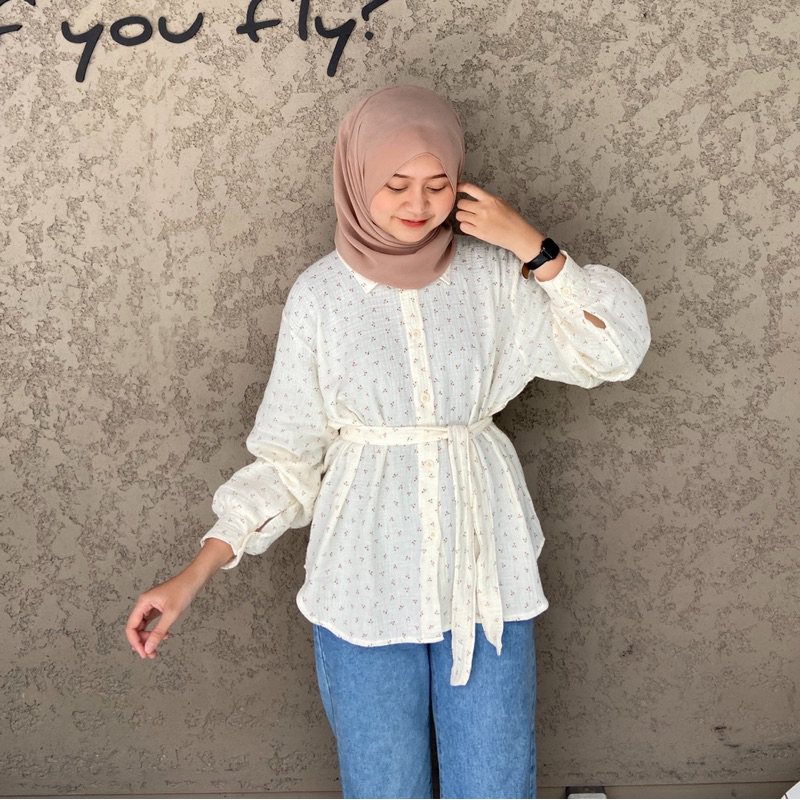 AURORA GAUZE BY BOONAA | BLOUSE PEREMPUAN | KOREAN LOOK