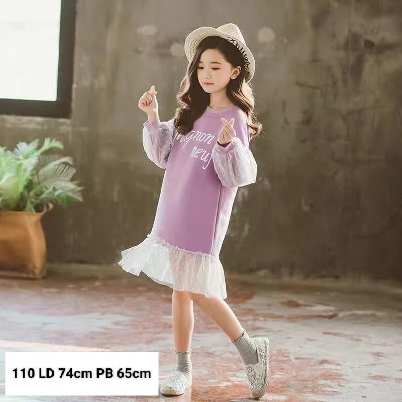 dress midi anak import / dress tutu anak import / tunik anak import / atasan anak cewek import / dre
