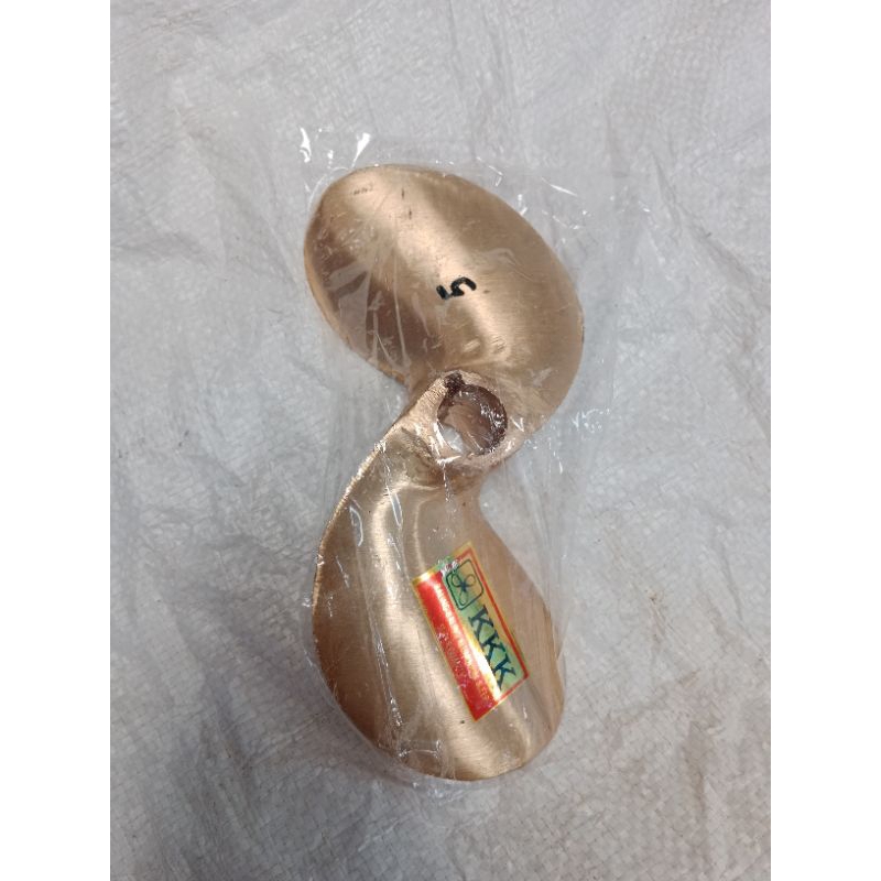 baling baling perahu/ propeller perahu daun 2 no 5 kuningan