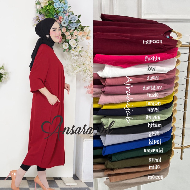 Ansara midi dress crinkle airflow