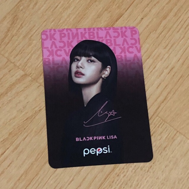 LISA BLACKPINK PEPSI MALAYSIA OFFICIAL PHOTOCARD