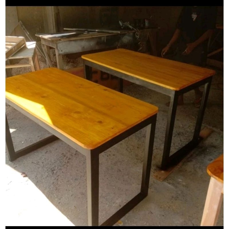 meja belajar meja komputer minimalis kayu jati Belanda