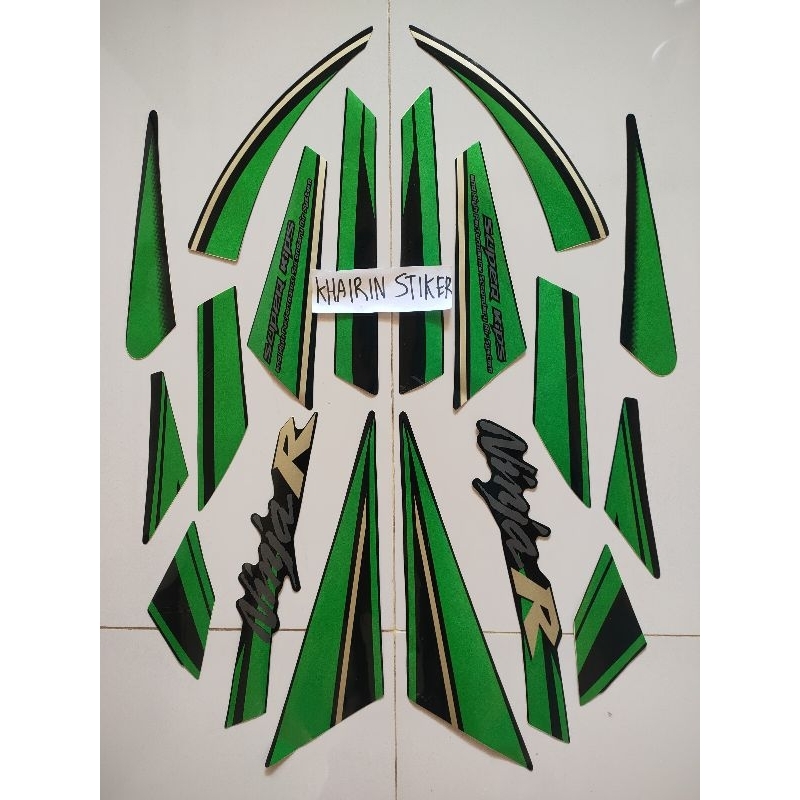 striping stiker ninja r 2015 spesial edition hijau