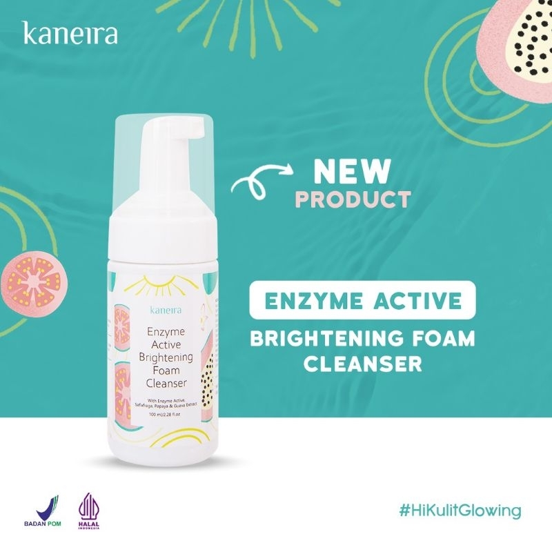 Kaneira Enzym Active Foam Cleanser 100 ml  - Face Wash - Sabun Wajah - Cleanser Facial Wash