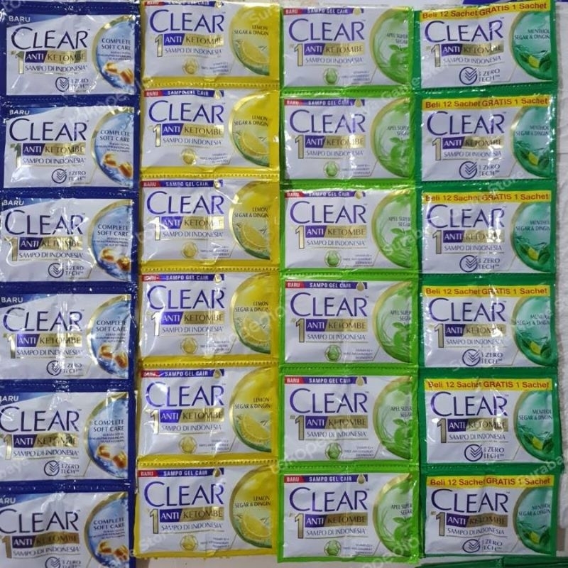 ✨ FSFF ✨ Clear Shampo 6 pasang (12sachet)