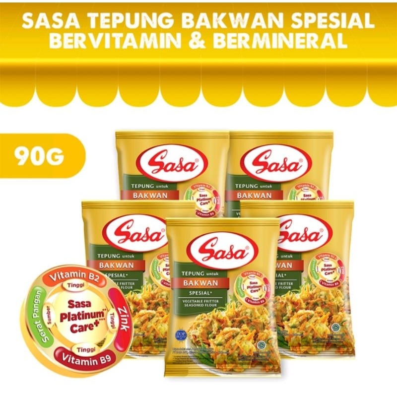 

Jual Tepung Bumbu Bakwan SASA 90gram - Rahasia Lezat Bakwan di Dapur Anda