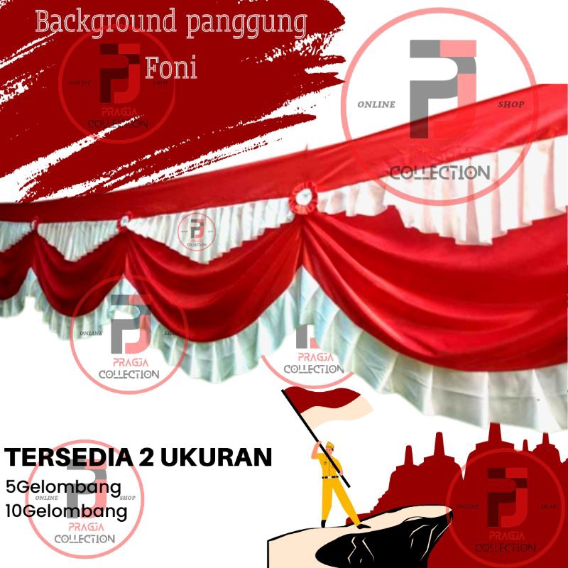 Bendera panjang Background bendera polos bendera merah putih