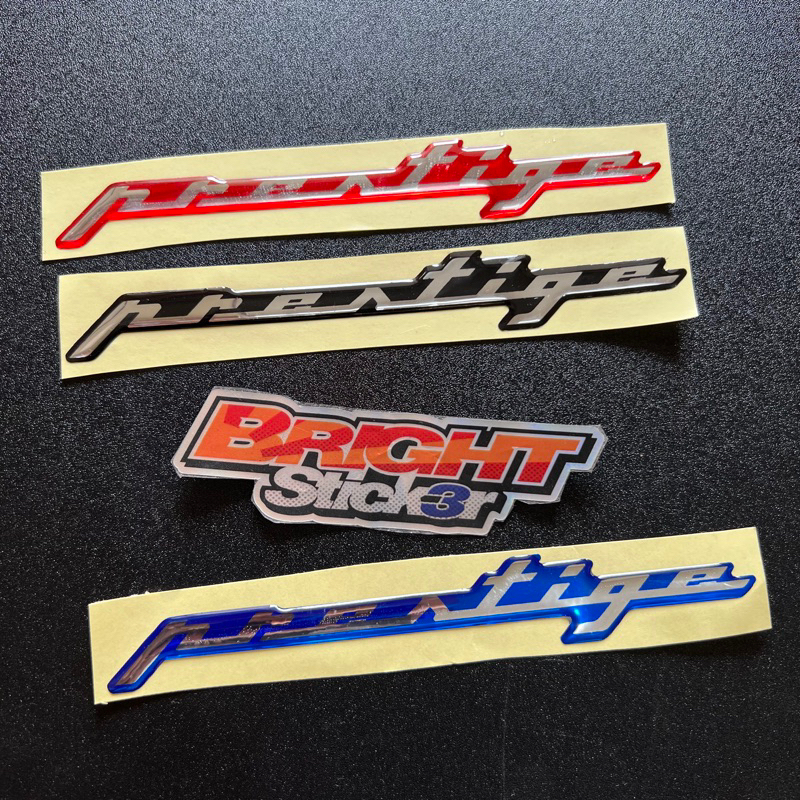 Sticker Emblem PPRESTIGE Panjang Stiker Emblem PRESTIGE Timbul