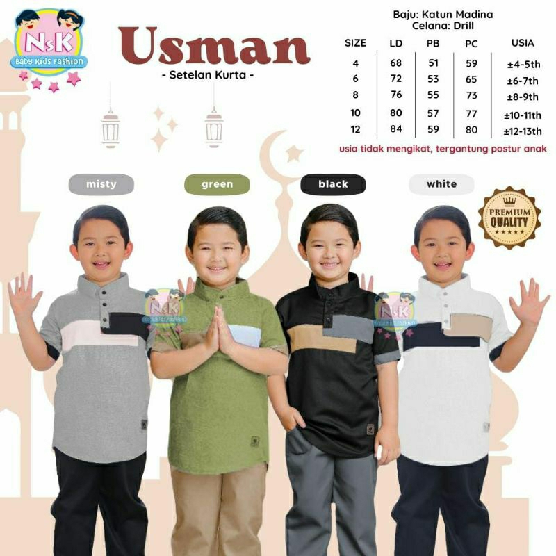 Usman || setelan kurta