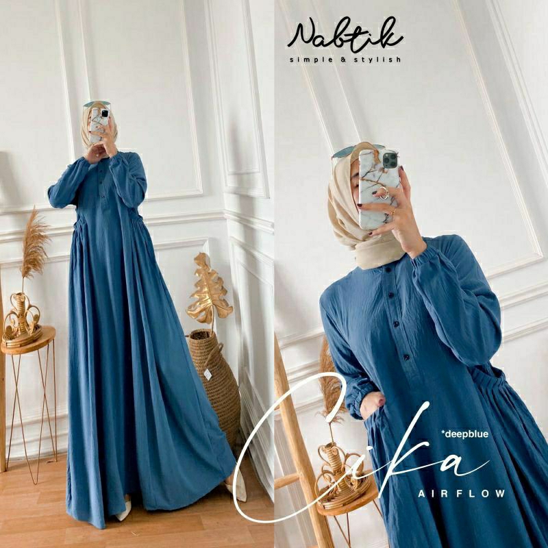 GAMIS CIKA CRINKEL AIRFLOW // GAMIS CIKA BAHAN CRINKEL AIRFLOW // GAMIS TERBARU // GAMIS MODERN