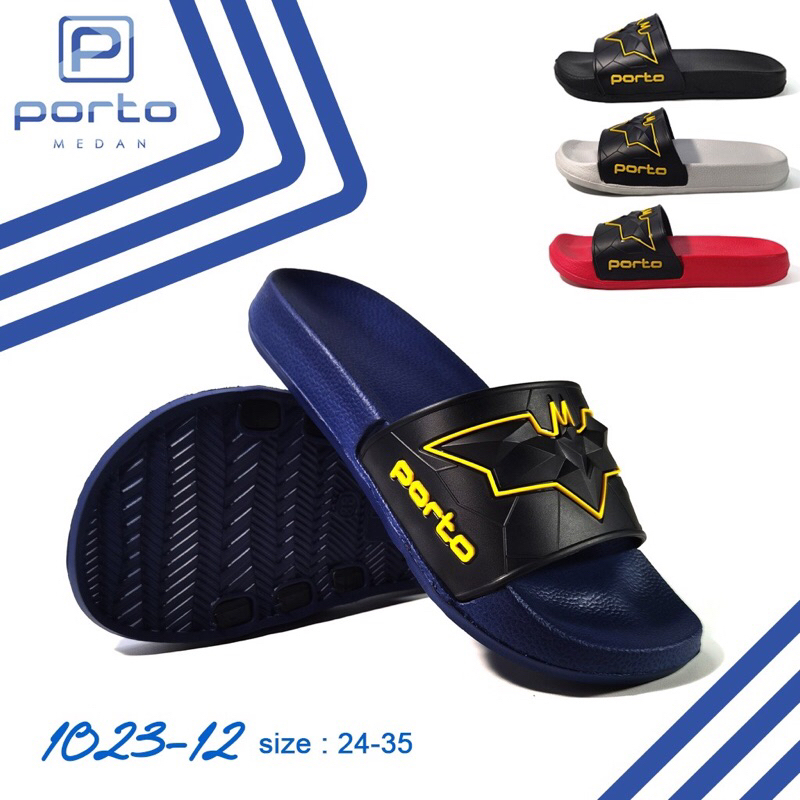 Sandal Porto 1023 Sandal slop Selop Karet Anak  Laki laki / Cowok Porto 1023 Superhero Batman DC 102