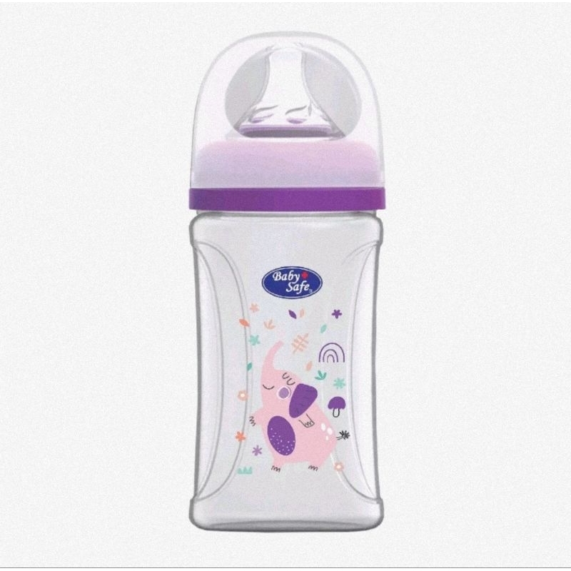 Baby Safe Bottle Wide Neck 250 ml WN08 - Botol Susu Bayi