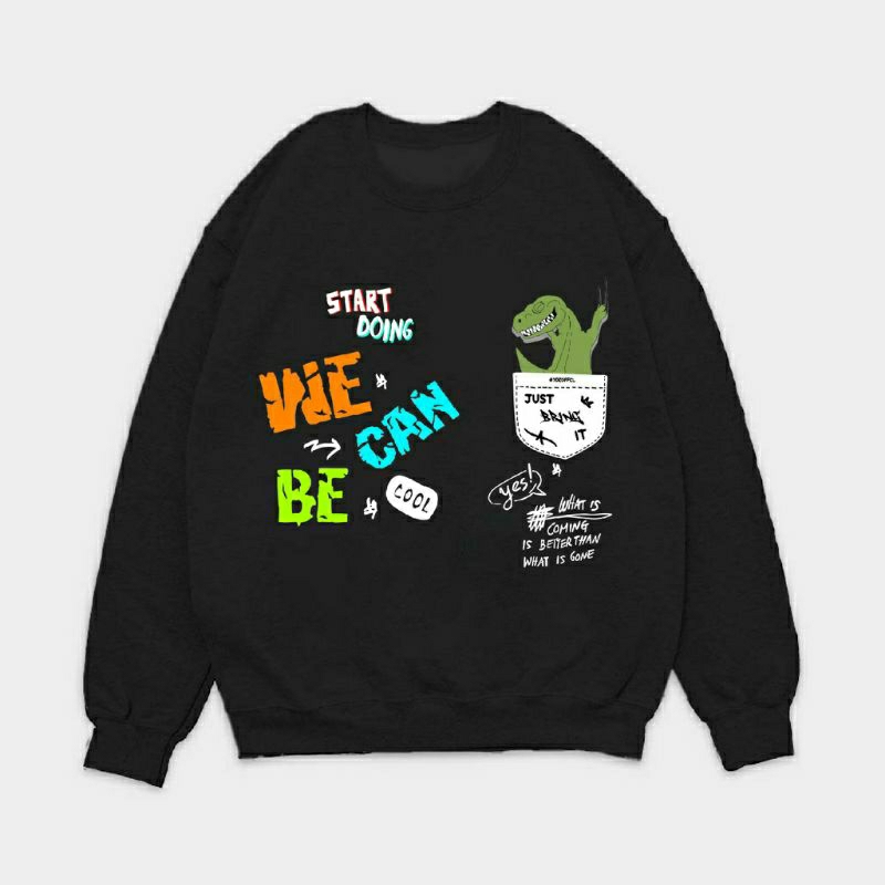 Sweater crewneck T-Rek start doing (pria &amp; wanita)