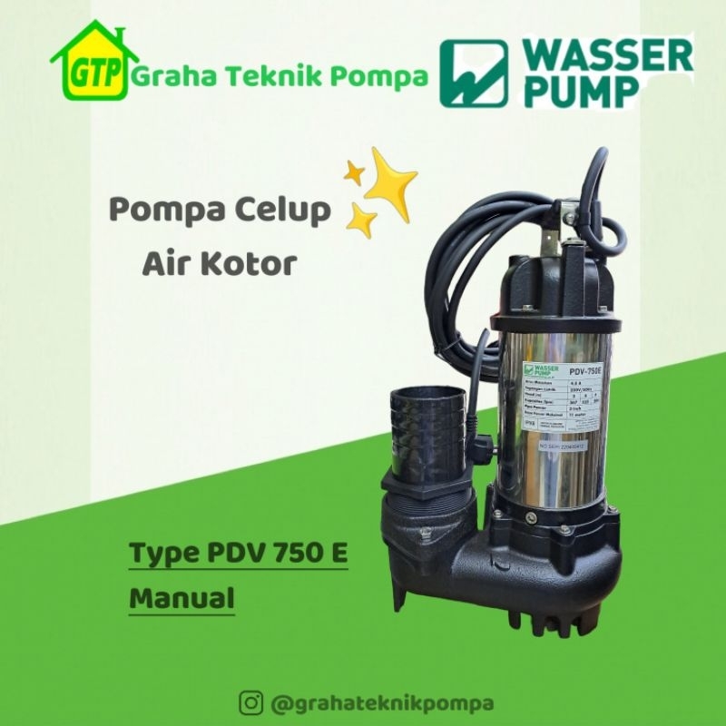 Wasser PDV 750 E Pompa Celup Air Kotor