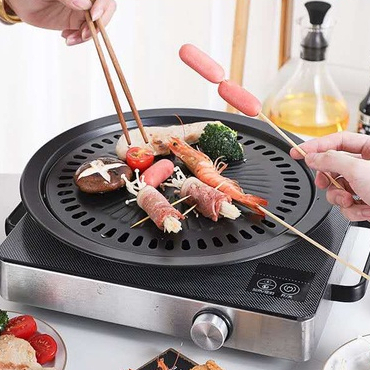 Alat Pemanggang Bulat 32cm (PTM) / Ultra Grill BBQ / Alat Barbeque Anti Lengket / Panggangan BBQ Bulat