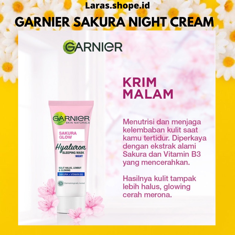 GARNIER SAKURA WHITE NIGHT CREAM