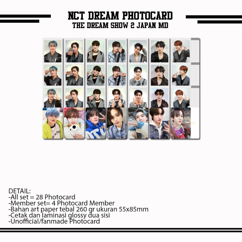 NCT DREAM THE DREAM SHOW 2 JAPAN MD PHOTOCARD