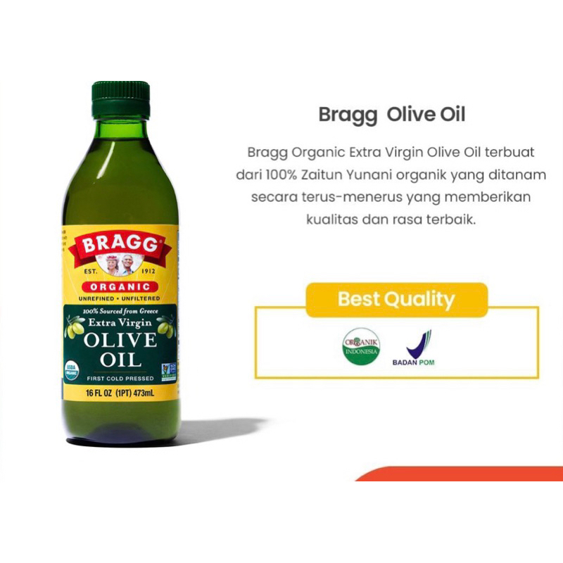 

Bragg Organic Extra Virgin Olive Oil 473ml