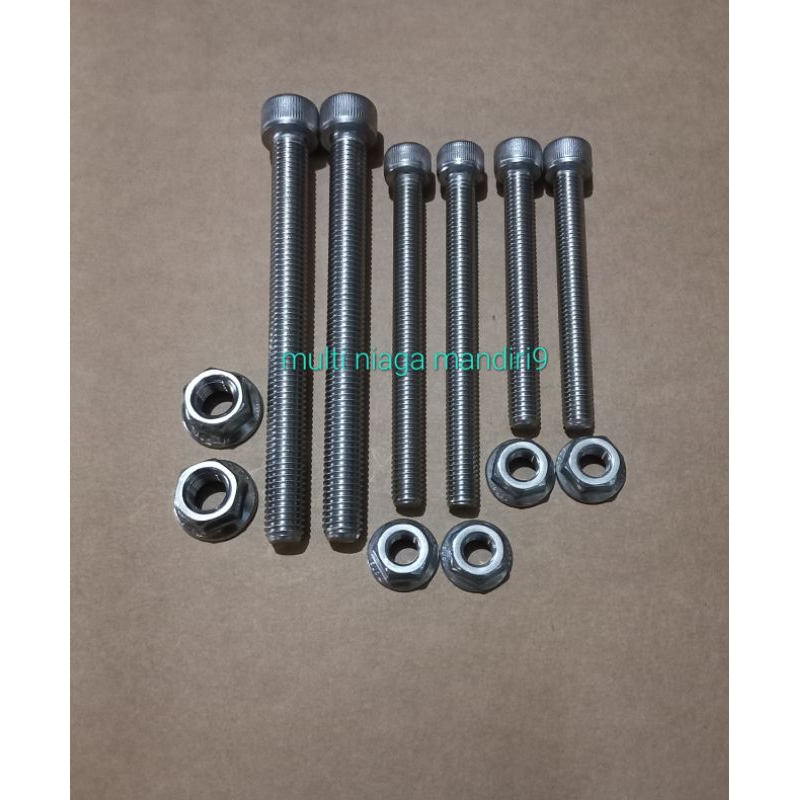 baut pangkon mesin HONDA GL,GL100,MP / baut L stainlees stell / baut pangkon mesin honda gl / gl100 