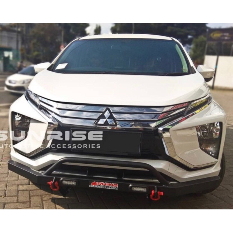 BEMPER RHINO CROSS GUARD MITSUBISHI XPANDER WITH DRL SUPER QUALITY