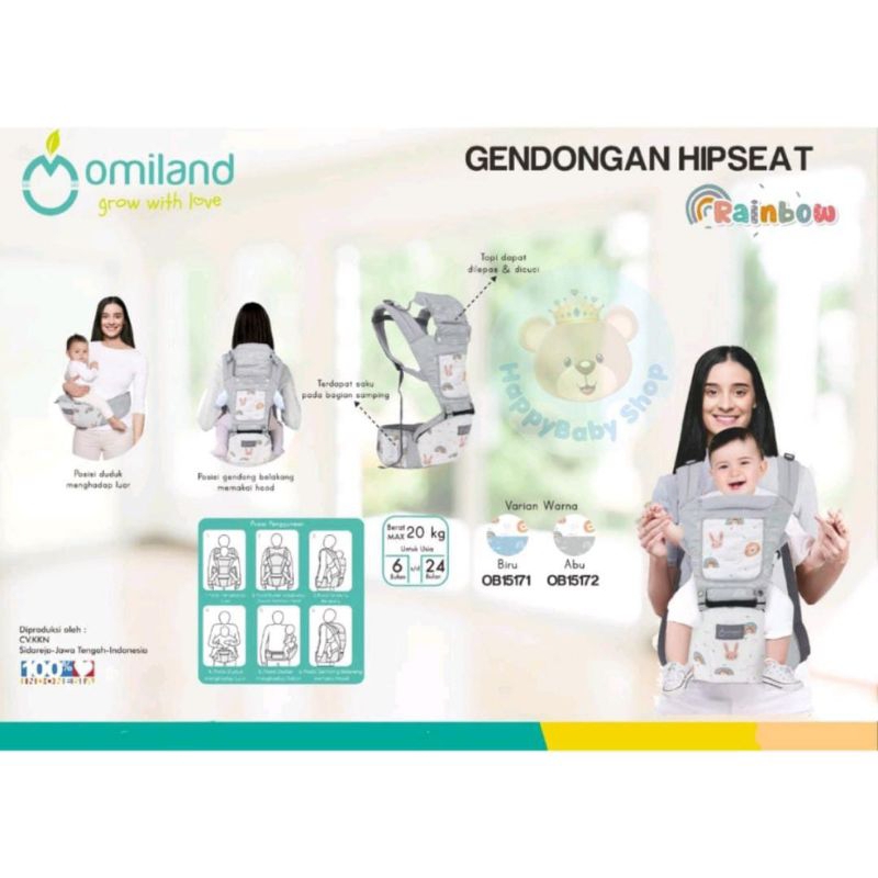 GENDONGAN HIPSEAT RAINBOW SERIES OMILAND